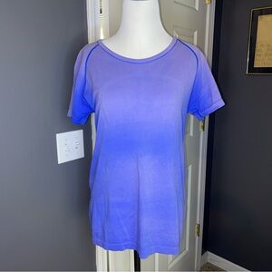 Lululemon Swiftly Tech Short Sleeve 2.0 Purple Ombré 
Size 10